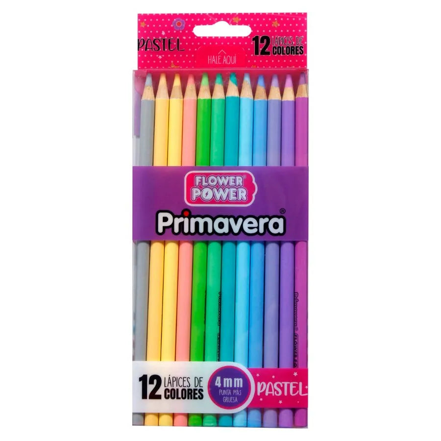 Colores pastel primavera x12