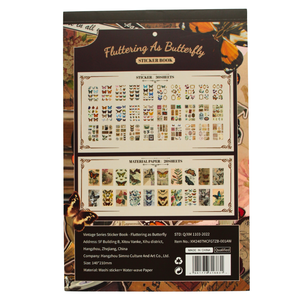 Block Stickers Mariposas