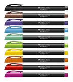 Plumones Punta Pincel Faber-Castell Super Soft X 10